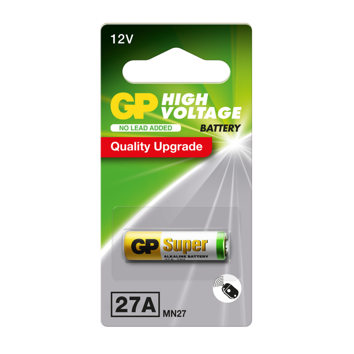 27A, Alcalina de Alto voltaje Sin Mercurio, 12v - Blister 1und.