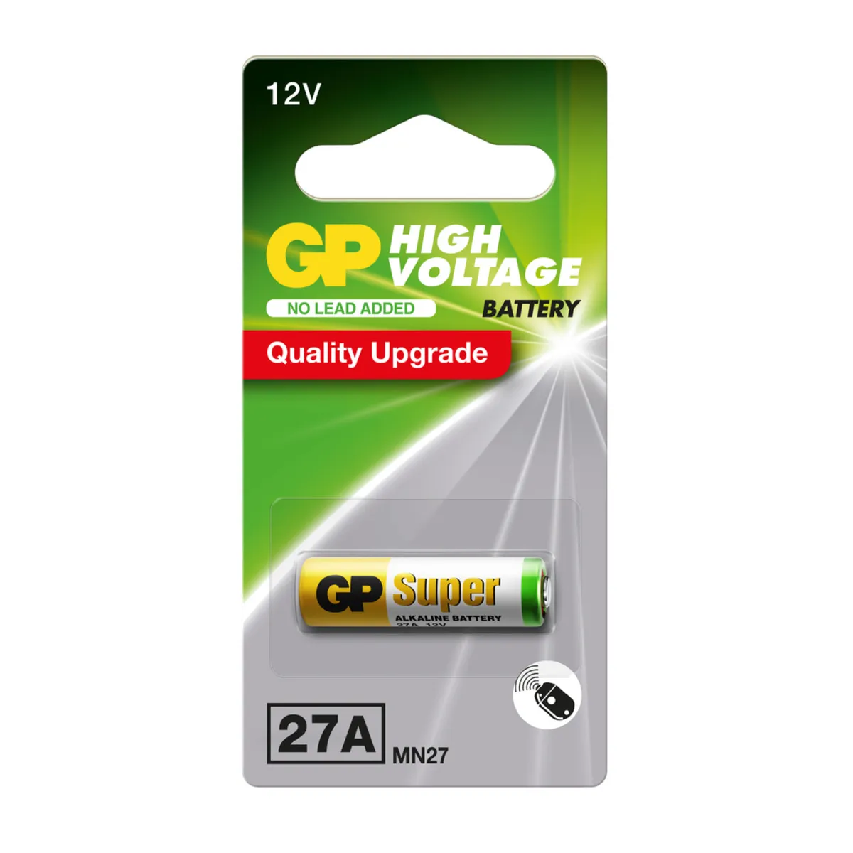 27A, Alcalina de Alto voltaje Sin Mercurio, 12v - Blister 1und.