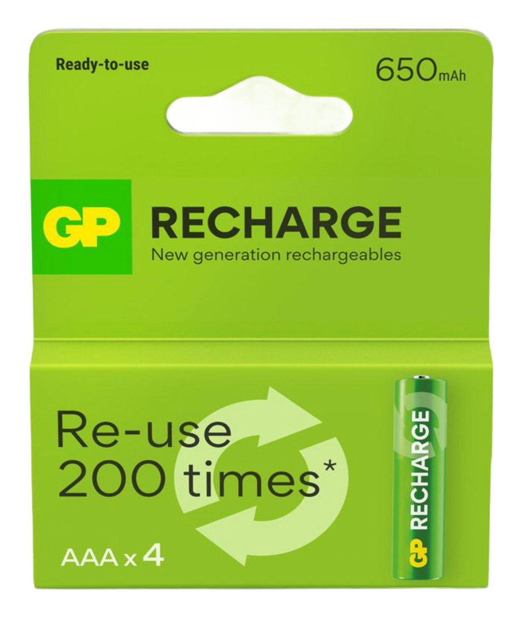 GP AAA, 650mAh, NiMh, 1.2V