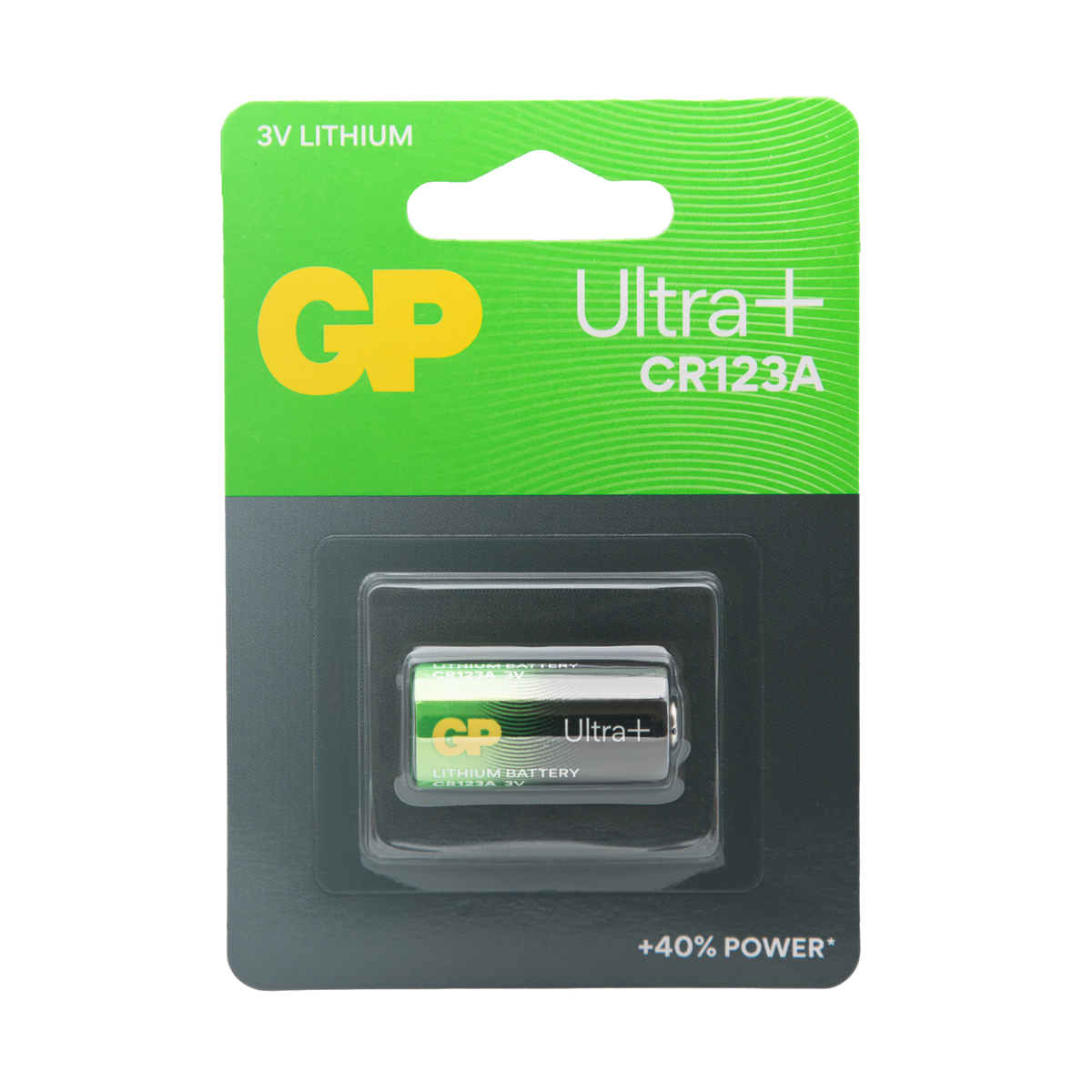 Ultra+ CR123A, Litio 3v - Blister 1und.