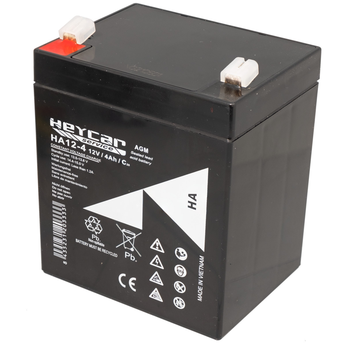 Batería 12V 4Ah HeyCar HC 90x70x101mm