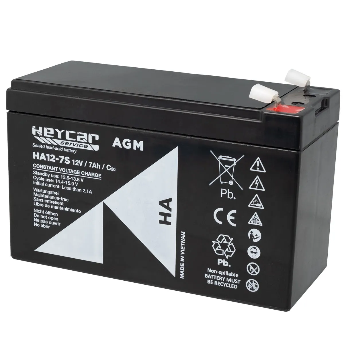 Batería 12V 7Ah HeyCar HA 151x65x94mm
