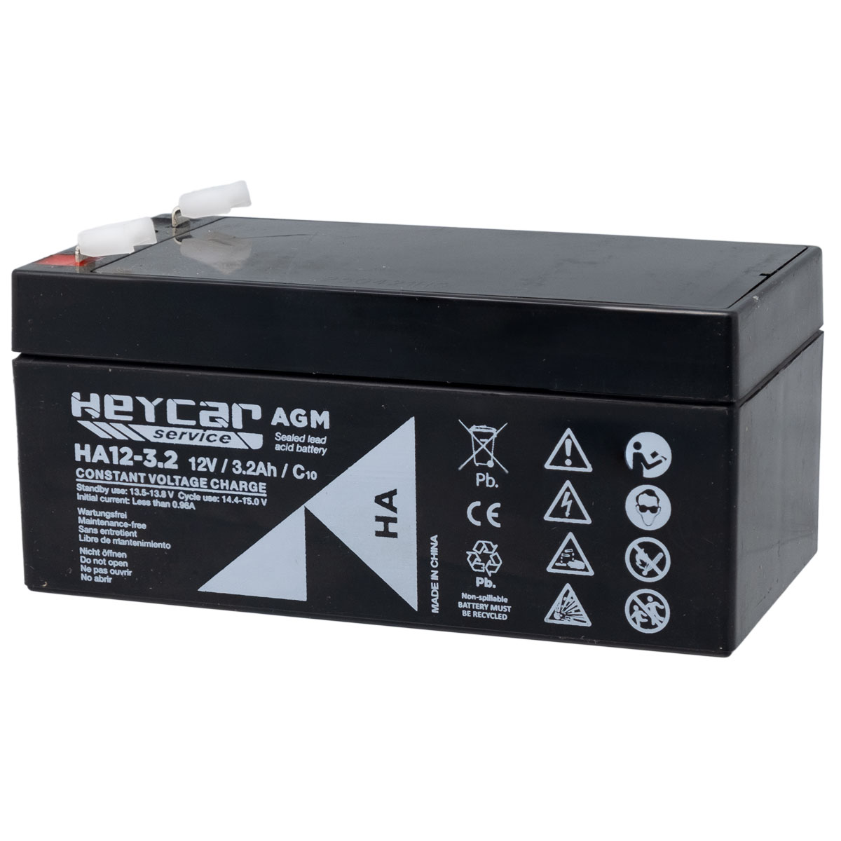 Batería 12V 3,2Ah HeyCar HA 134x67x61mm