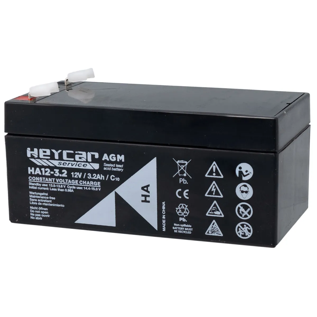 Batterie 12V 3.2Ah HeyCar HA 134x67x61mm
