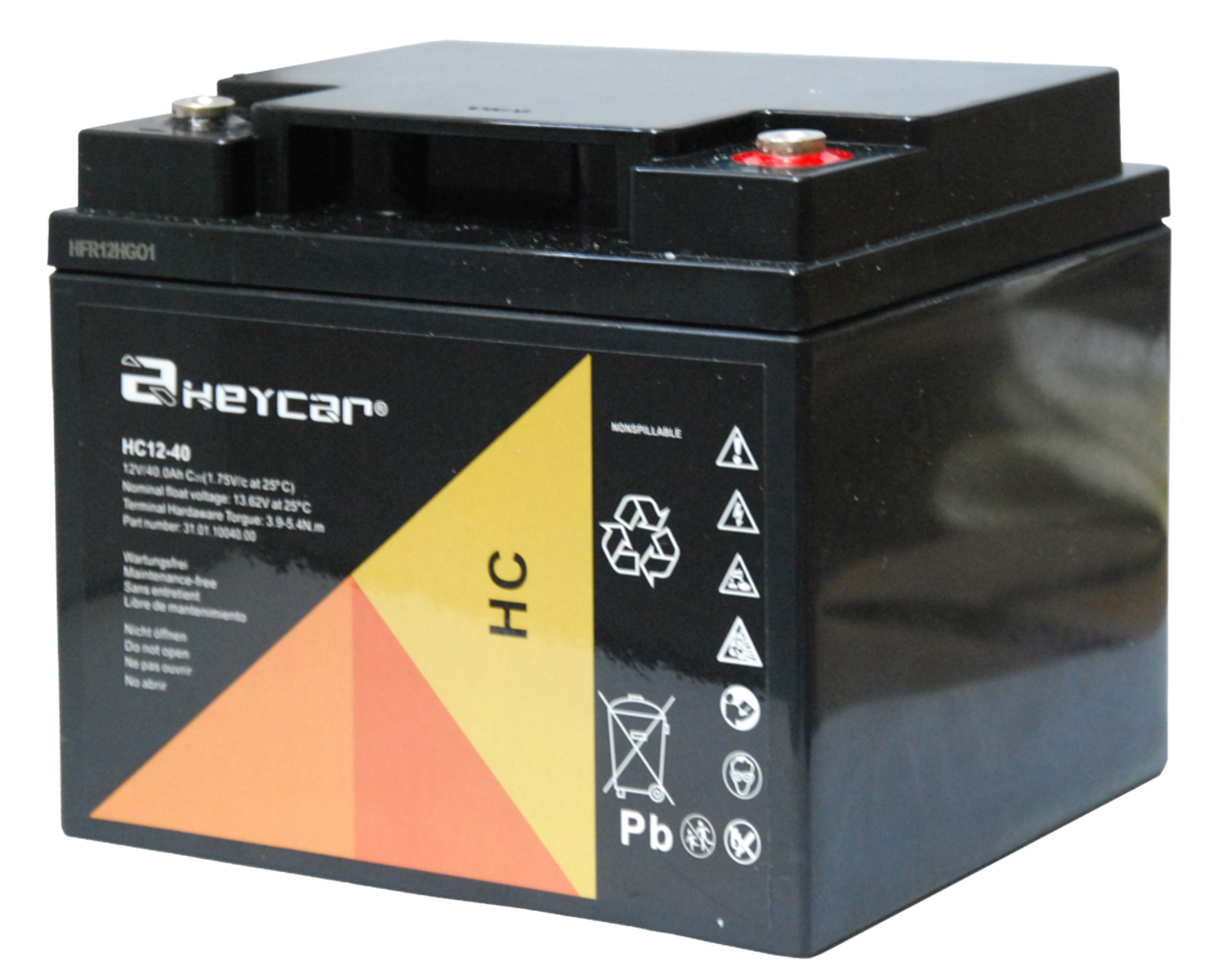 Batería 12V 40Ah HeyCar HC 198x166x171 (L x W x H)