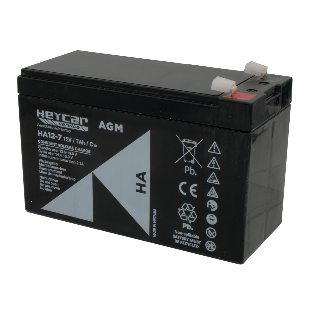 Battery 12V 7Ah HeyCar HA 151x65x94mm