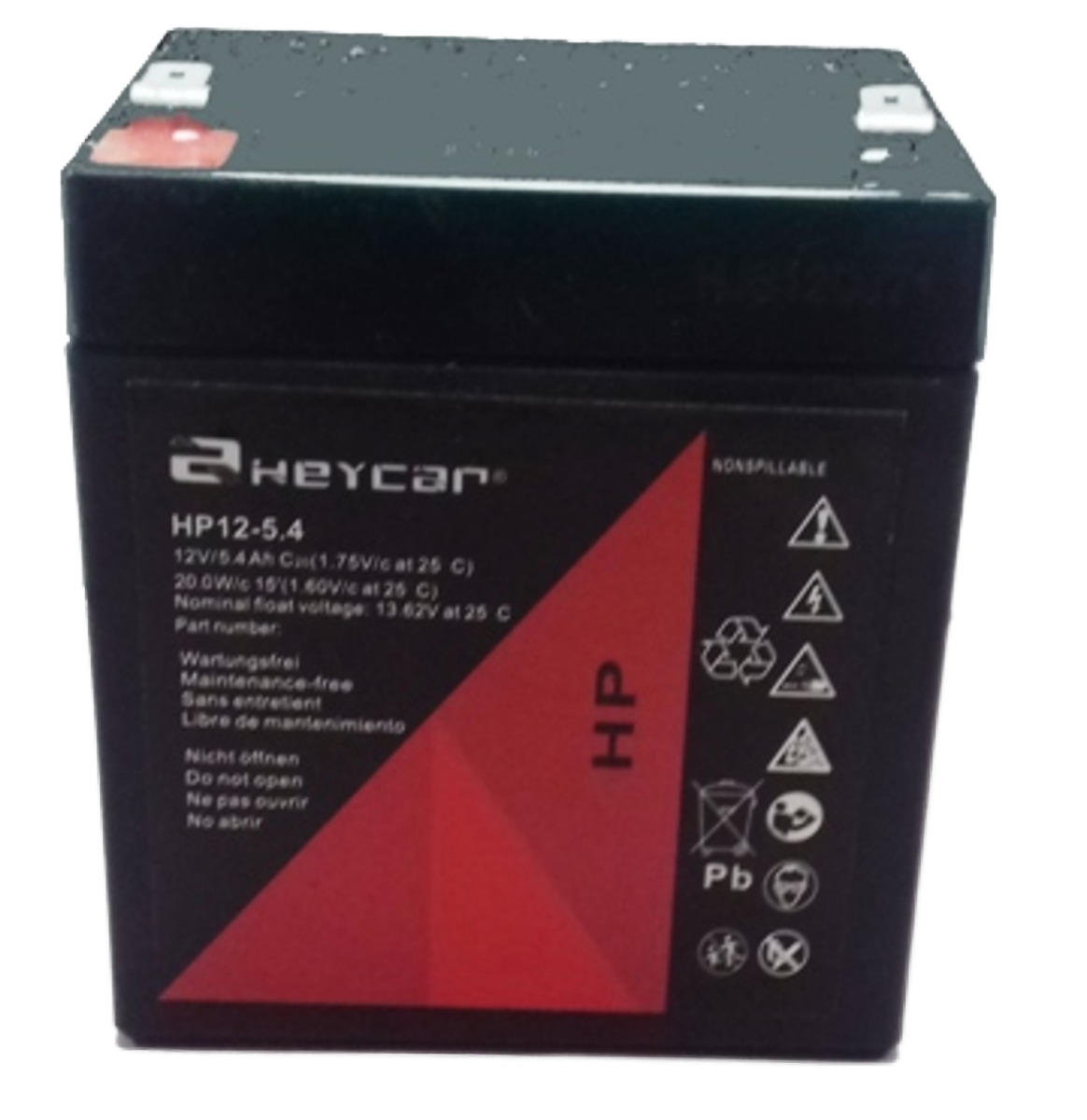 Batería 12V 5,4Ah HeyCar HP 90x70x101/(107) (L x W x H)