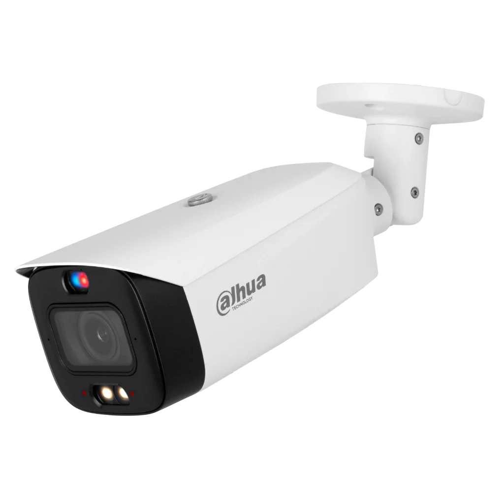 Tubular IP TiOC 3.0 H265 4M WDR Iluminación Dual LED40m/IR50m 2.7-13.5VFM IP67 PoE MIC AUDIO E/S AI. Color Blanco