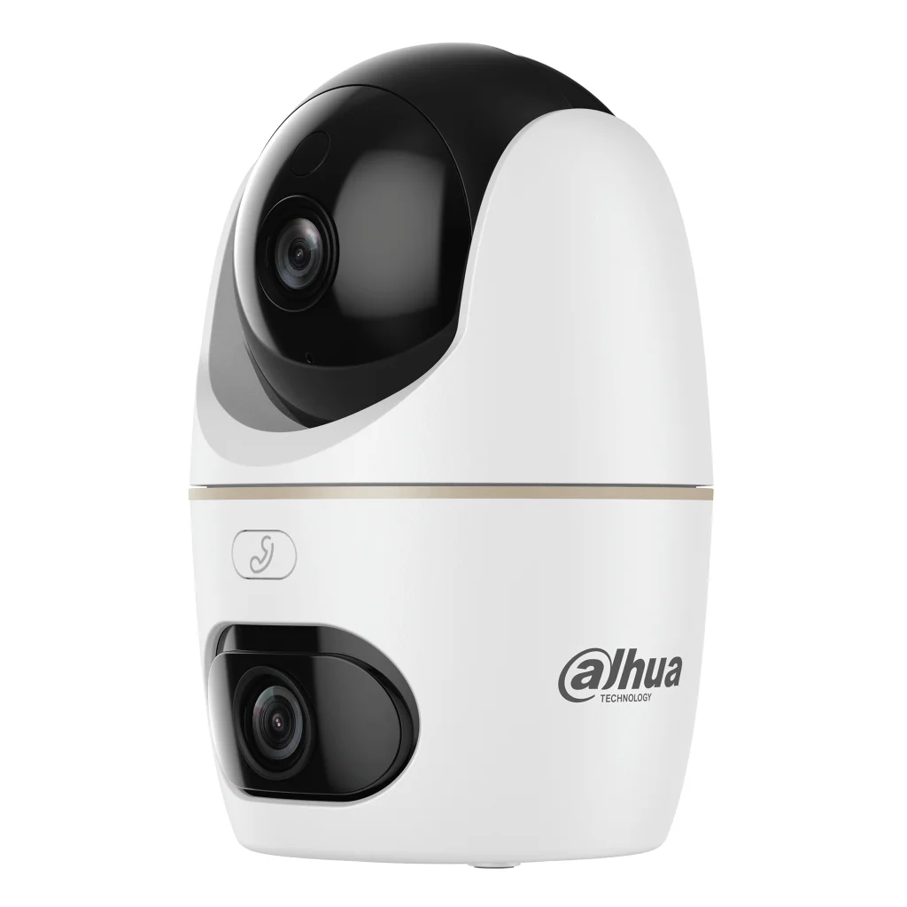 Dahua Cubo PT IP Dual-Lensa H265 5M+5M DN Led Mic Altavoz