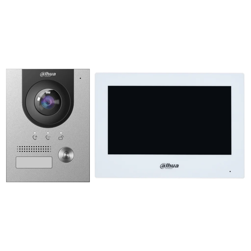 Kit Videoportero 2-hilos IP exterior para Insertar + monitor interior 2-hilos y WiFi
