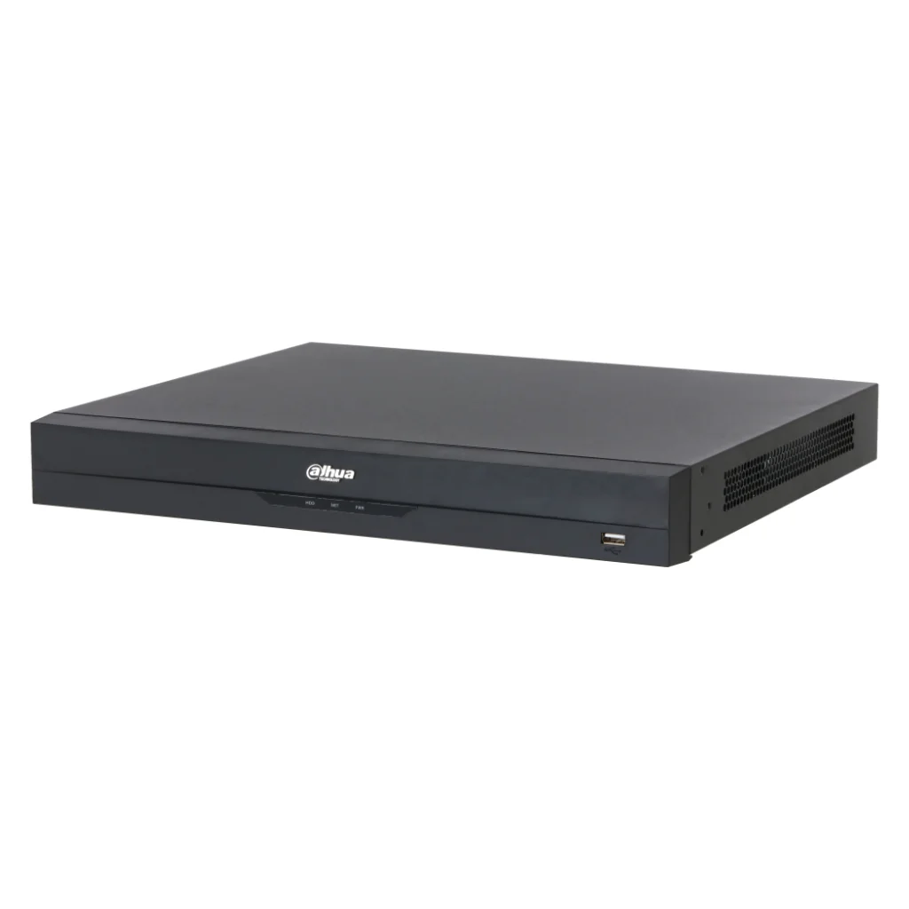NVR 16ch 448Mbps H265 HDMI 16PoE 2HDD E/S AI