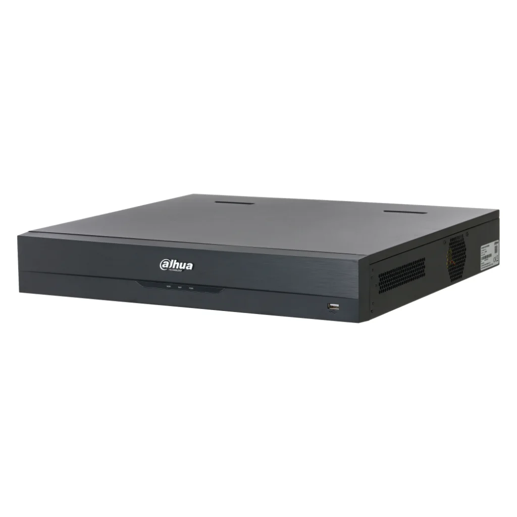 NVR 16ch 448Mbps H265 2xHDMI 16PoE 4HDD E/S AI
