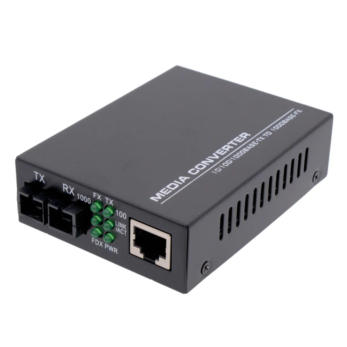 Convertidor Óptico a RJ45 para SC Duplex TX/RX 1310nm [20Km] — imagen 2
