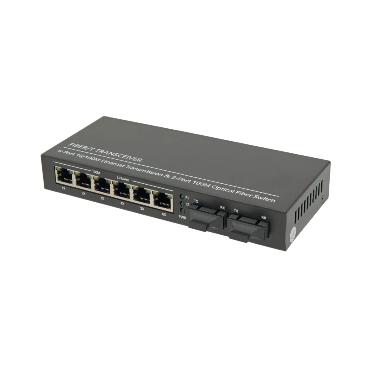Optical Switch 6 x RJ45 (10/100Mbps) + 2 Base-FX Duplex SC TX/RX:1310nm) [20Km]