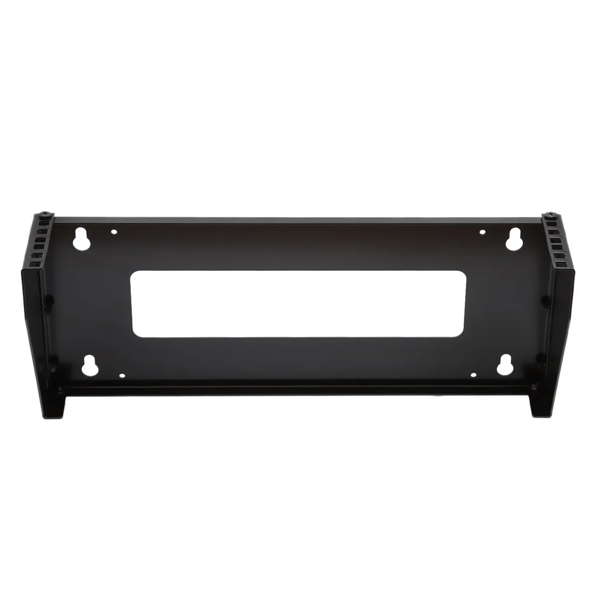 Soporte Rack Vertical para Pared de 2U, Negro 