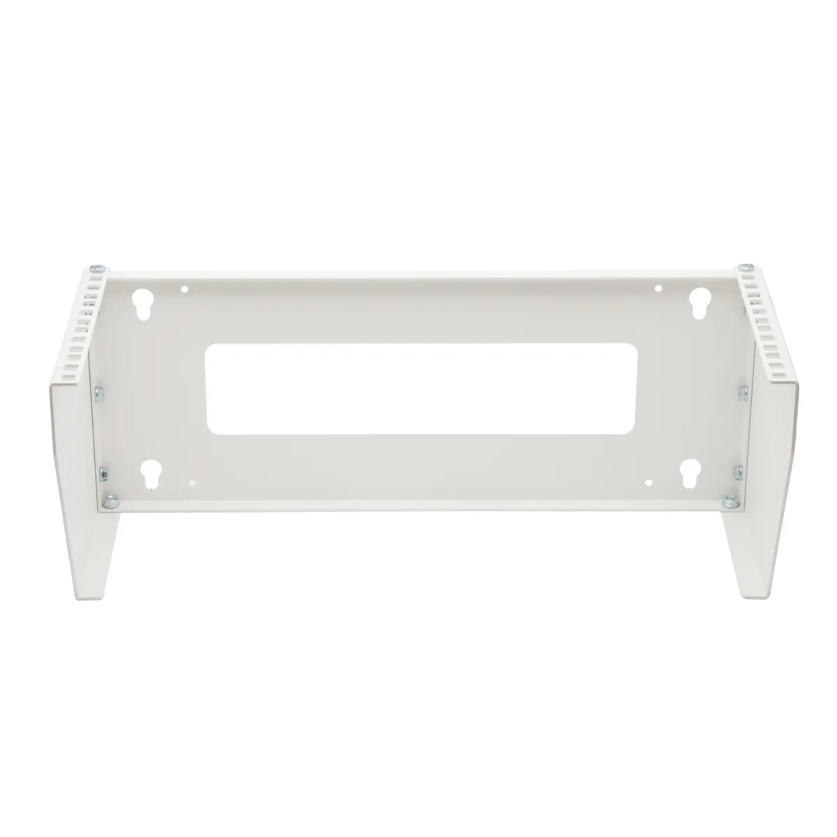 Soporte Rack Vertical para Pared de 4U, Blanco 
