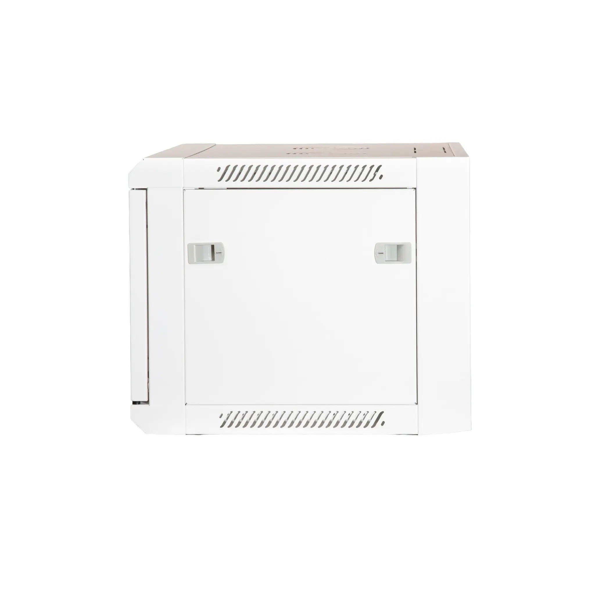 19" Armario rack 6U, Ancho:570mm, Fondo:450mm, Puerta Cristal con perforado hexágono, blanco — imagen 7