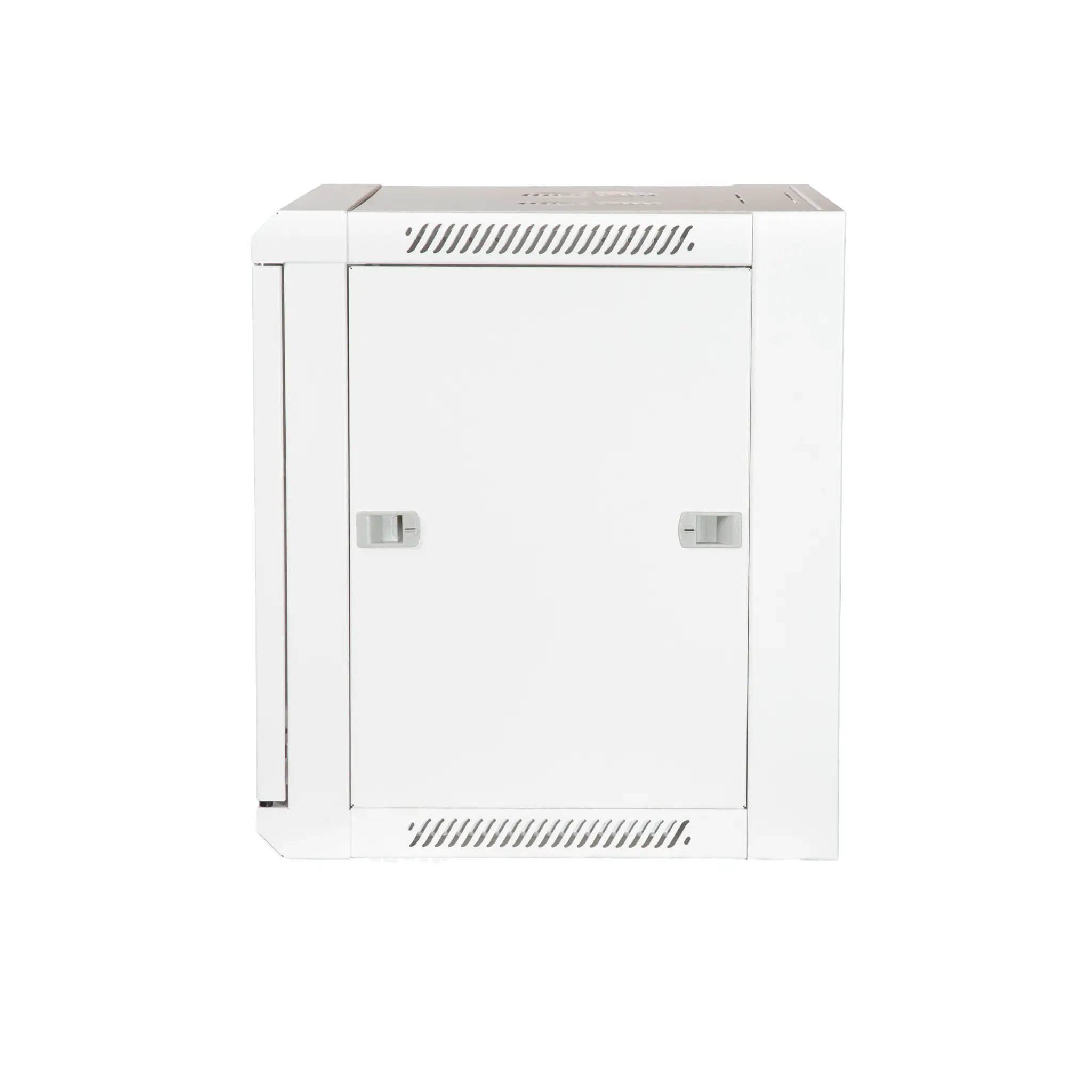 19" Armario Rack 9U, Fondo 450mm, Puerta de cristal con perforado hexágono, blanco — imagen 7