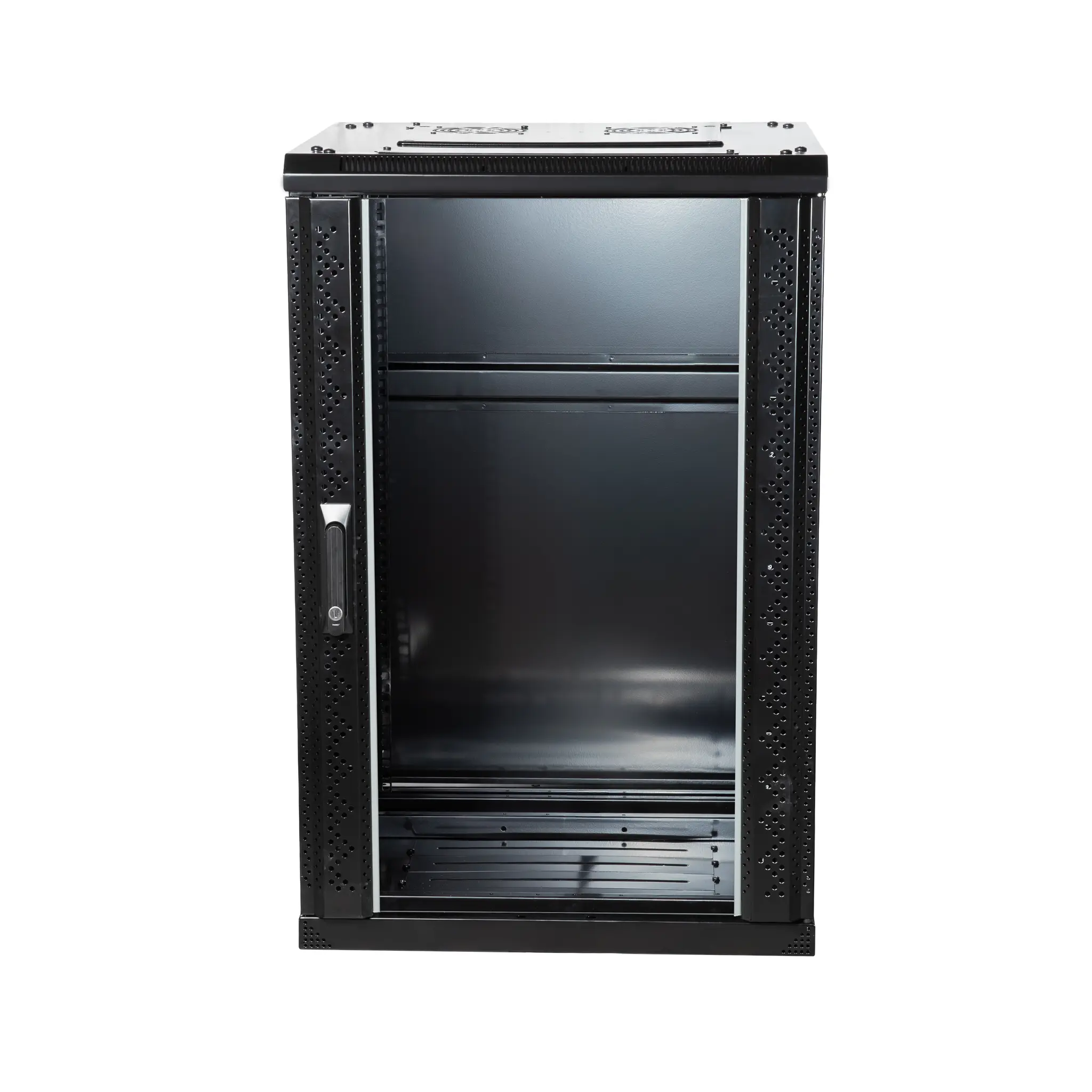 Armario rack de suelo 18U Profundidad: 600 Altura: 1000mm | Ancho: 600mm | Sin Accesorios | Negro