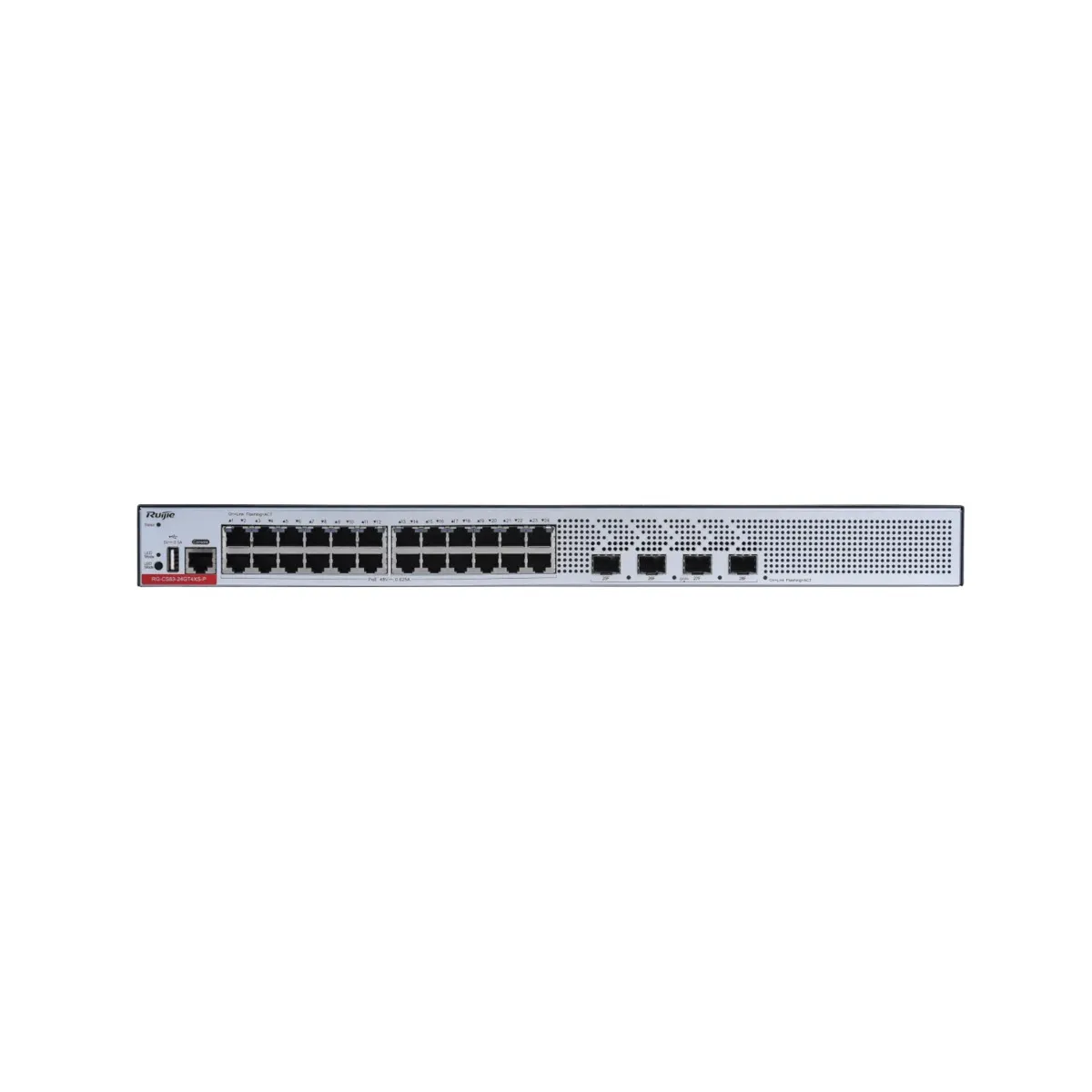 Ruijie Switch Cloud Gestionable L3 - 24 puertos PoE RJ45 1G + 4 puertos SFP+ 10G — imagen 2