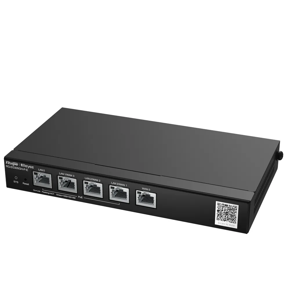 Reyee Router PoE Controlador Cloud - 4 Puertos PoE+ LAN + 1 Puerto WAN - 5 Puertos RJ45 10/100 /1000 Mbps - Admite hasta 4 WAN para failover o balanceo - Hasta 1500 Mbps de ancho de banda — imagen 4