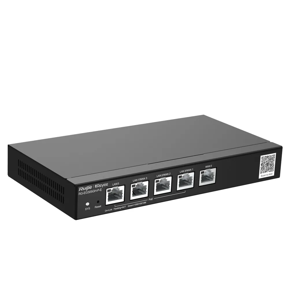 Reyee Router PoE Controlador Cloud - 4 Puertos PoE+ LAN + 1 Puerto WAN - 5 Puertos RJ45 10/100 /1000 Mbps - Admite hasta 4 WAN para failover o balanceo - Hasta 1500 Mbps de ancho de banda — imagen 5