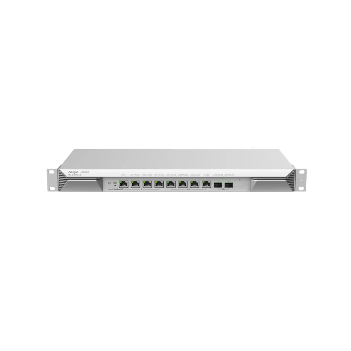 Reyee Router Cloud - 8 Puertos RJ45 + 2 SFP+ 10Gigabit - hasta 7 WAN para failover o balanceo - 3000 Mbps de ancho de banda