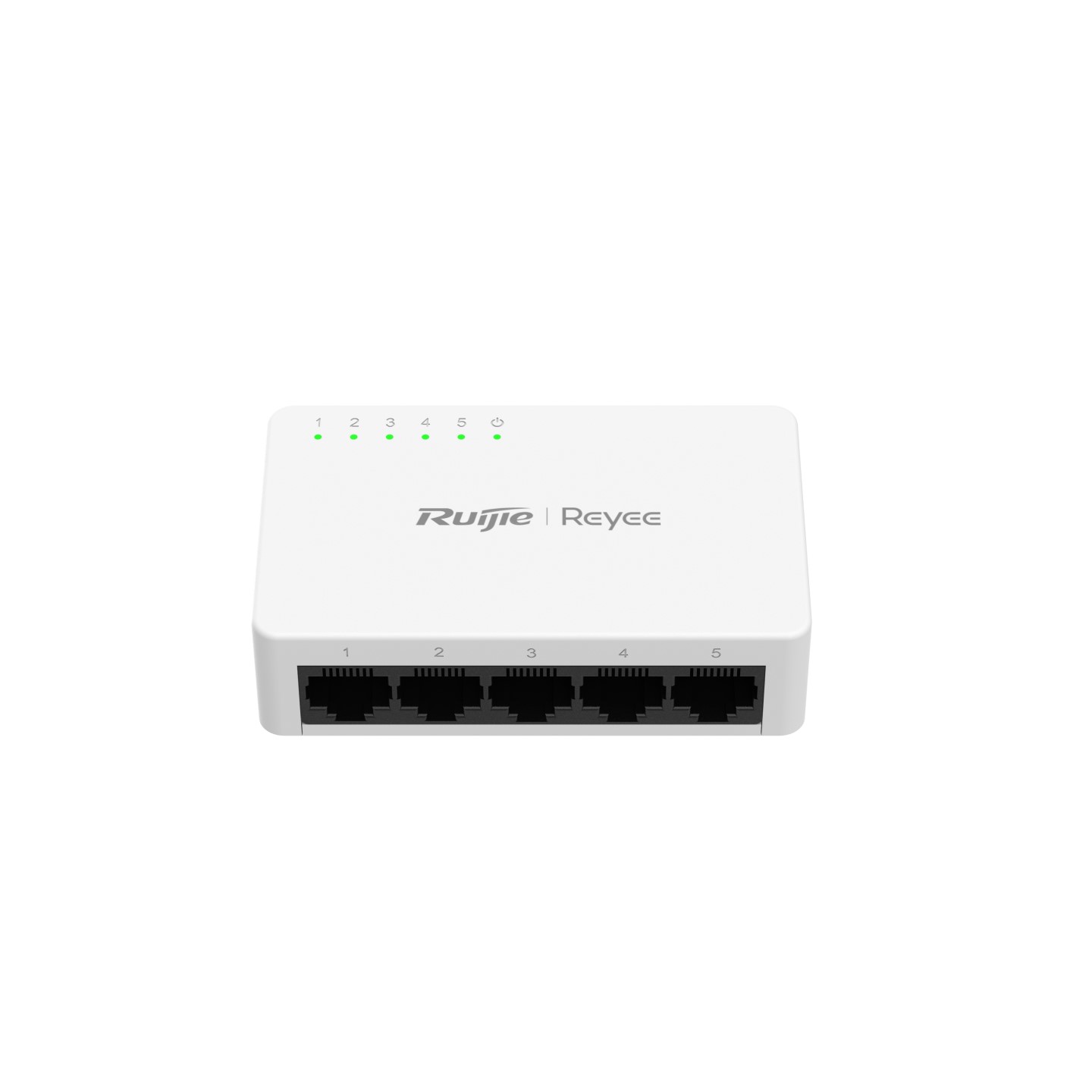 Reyee Switch Sobremesa - Carcasa Plástico - 5 puertos RJ45 - Velocidad 10/100/1000 Mbps - Plug and Play - Tecnología ahorro de energía