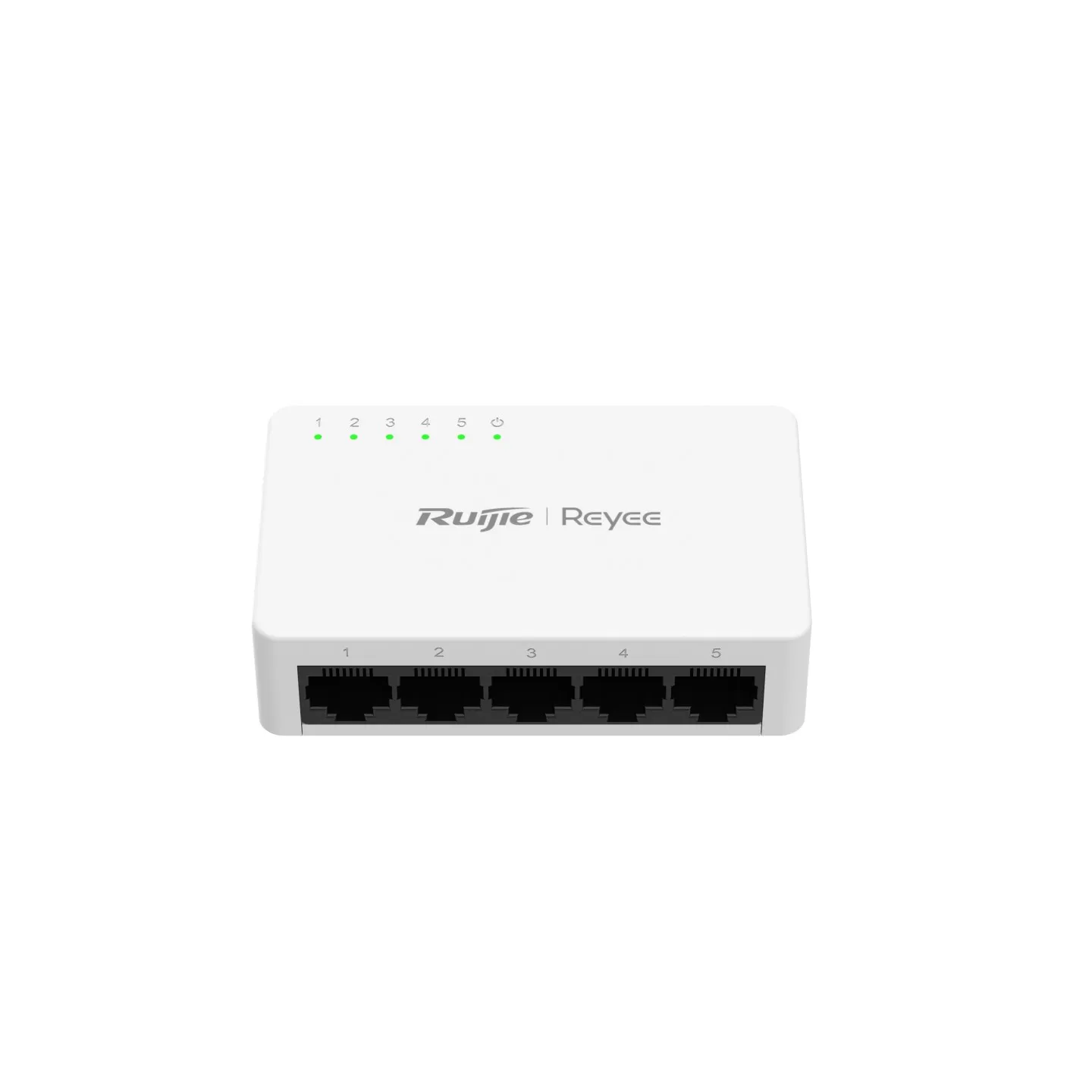 Reyee Switch Sobremesa - Carcasa Plástico - 5 puertos RJ45 - Velocidad 10/100/1000 Mbps - Plug and Play - Tecnología ahorro de energía