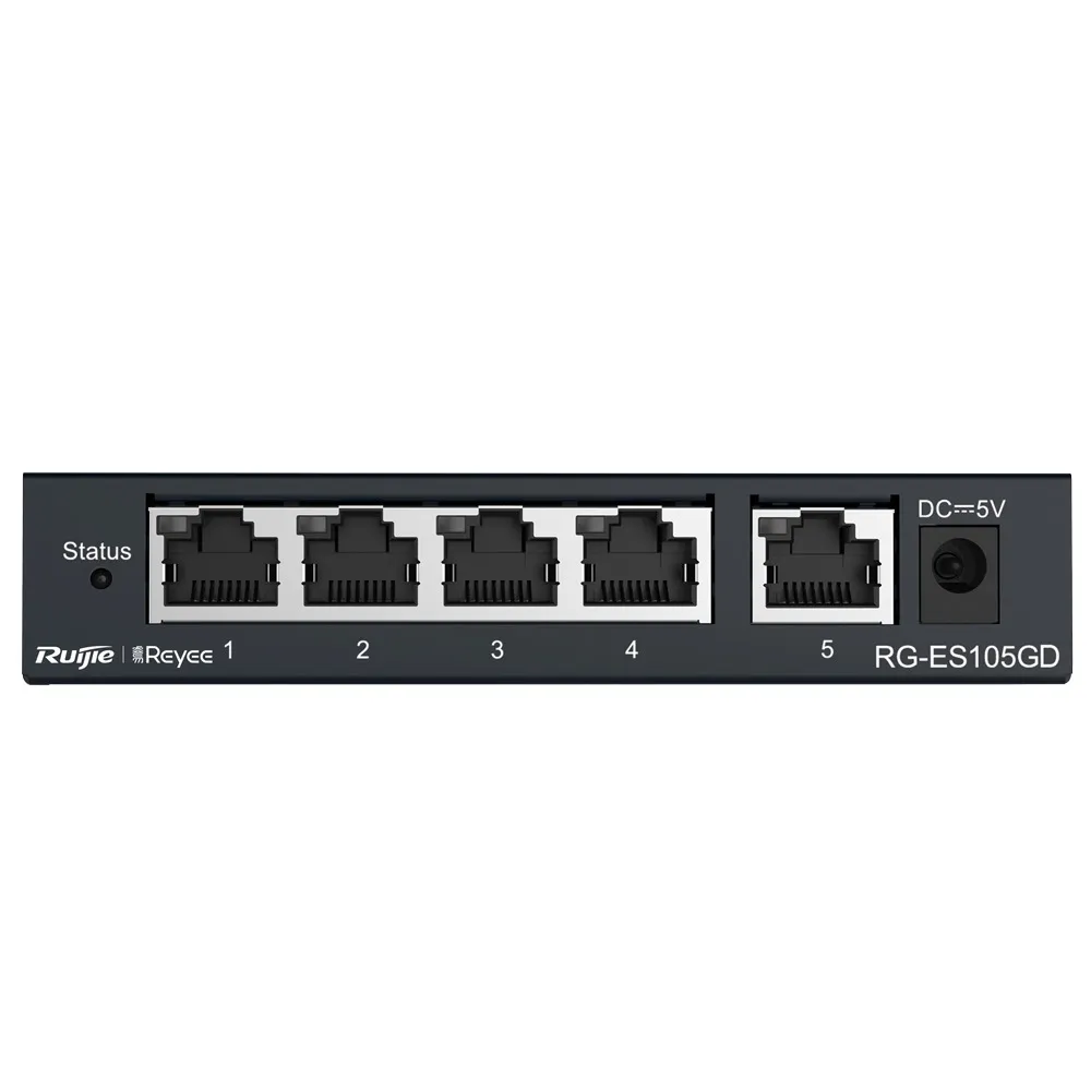 Reyee Switch Sobremesa - Carcasa Metal - 5 puertos RJ45 - Velocidad 1Gbps — imagen 3