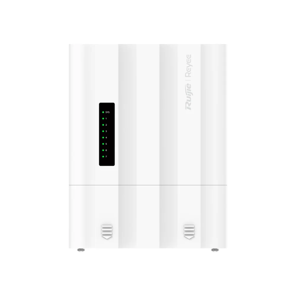 Ruijie Reyee L2 PoE Switch - 5 puertos Gigabit RJ45 y 2 ranuras SFP - 4 salidas PoE+ - Entrada de alimentación dual: DC 12V y PoE In - IP65 con soporte ERPS - Proteccion sobretensiones hasta 8 kV — imagen 2