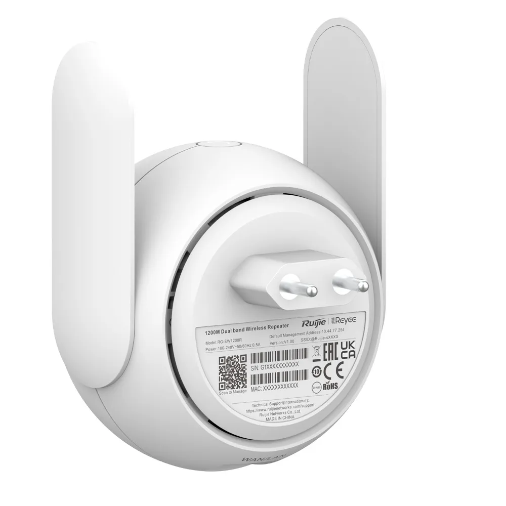 Reyee Wi-Fi Extender Mesh - 1 Puerto RJ45 100Mbps - Wi-Fi 5 2x2 y doble banda 2.4 y 5GHz — imagen 5