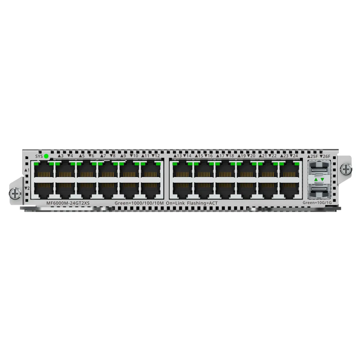 Tarjeta de Interfaces para Switch modular RG-NBF6002M - 24 x RJ45 1Gbps + 2 SFP+ 10 Gbps