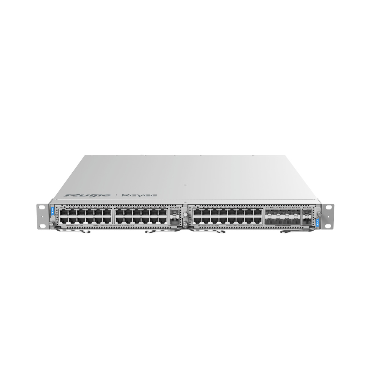Reyee E-Lighten Switch Modular de Chasis Capa 3 - 2 Slot de Expansión - Hasta 16 Puertos E-Lighten Splitting & Ethernet - Hasta 48 Puertos RJ45 / 16 SFP GE / 4 SFP+