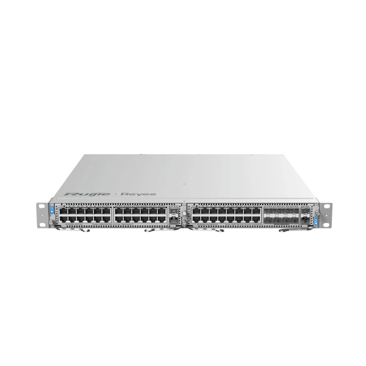 Reyee E-Lighten Switch Modular de Chasis Capa 3 - 2 Slot de Expansión - Hasta 16 Puertos E-Lighten Splitting & Ethernet - Hasta 48 Puertos RJ45 / 16 SFP GE / 4 SFP+