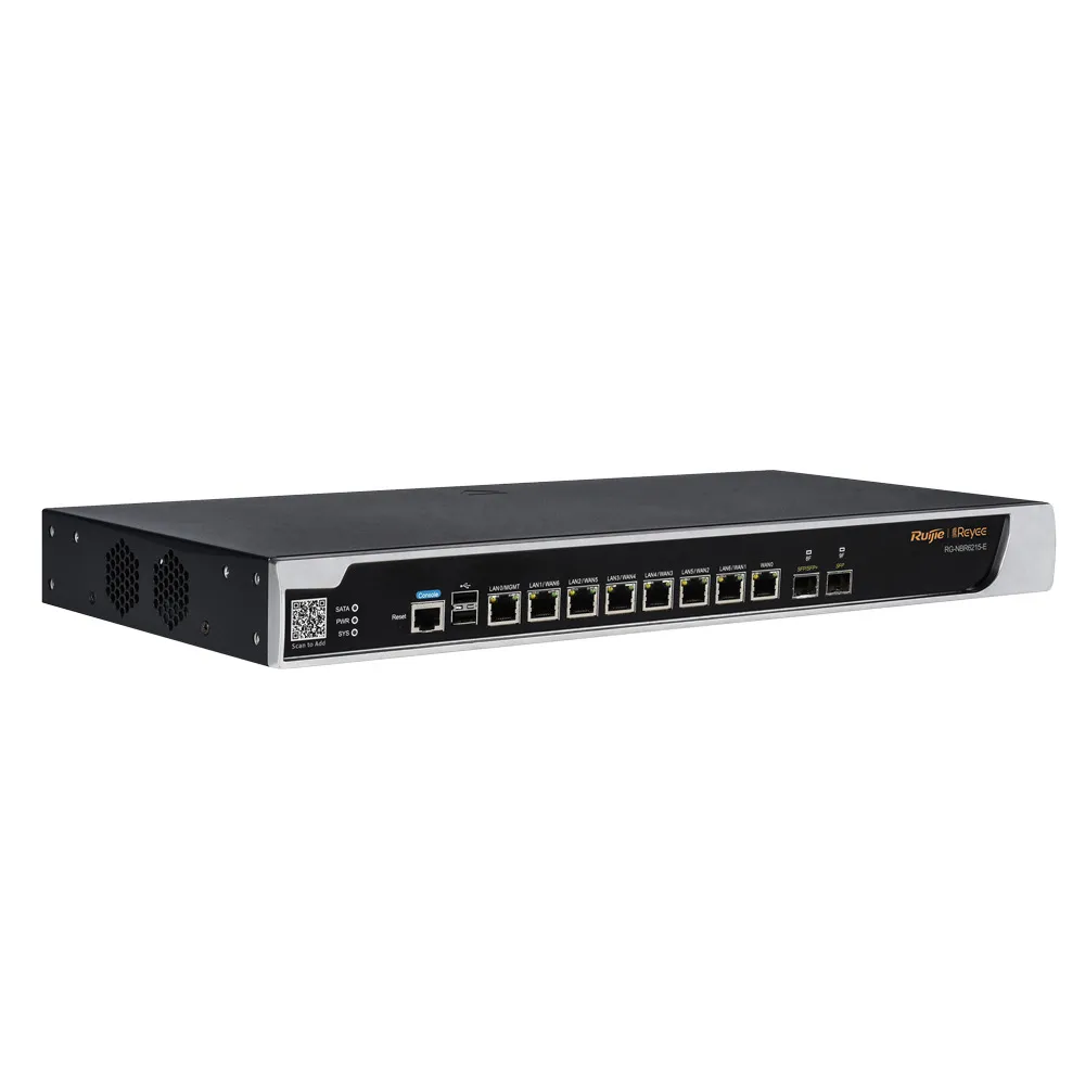 Ruijie Router Cloud - 8 Puertos GE+ 1 SFP Gigabit + 1 SFP+ 10Gigabit - Router + Funciones Firewall - Admite hasta 9 WAN para failover o balanceo - Hasta 2500 Mbps de ancho de banda - Hasta 2000 usuarios recomendados — imagen 4