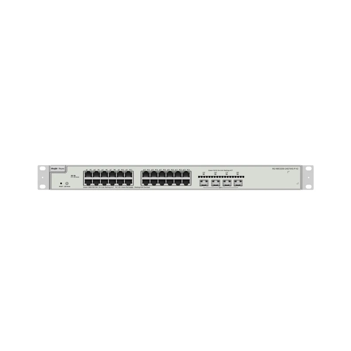 Reyee Switch PoE Cloud Capa 2 - 24 puertos PoE+ + 4 puertos SFP+ — imagen 2