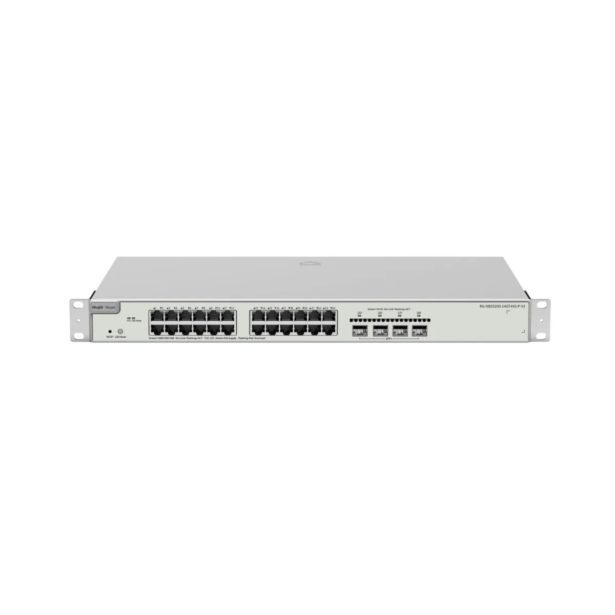 Reyee Switch PoE Cloud Capa 3 - 24 puertos PoE+ RJ45 + 4 SFP+ - Máximo 370W