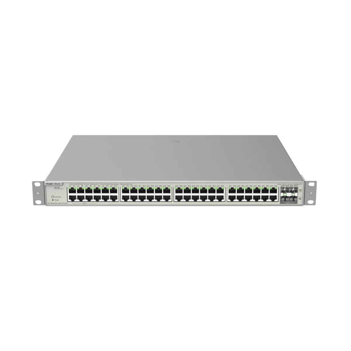 Reyee Switch Hi-PoE Cloud Capa 3 - 48 puertos PoE RJ45 Gigabit + 4 SFP+ 10Gb - 40 Puertos PoE+ (30W) + 8  Hi-PoE (90W) / 740W