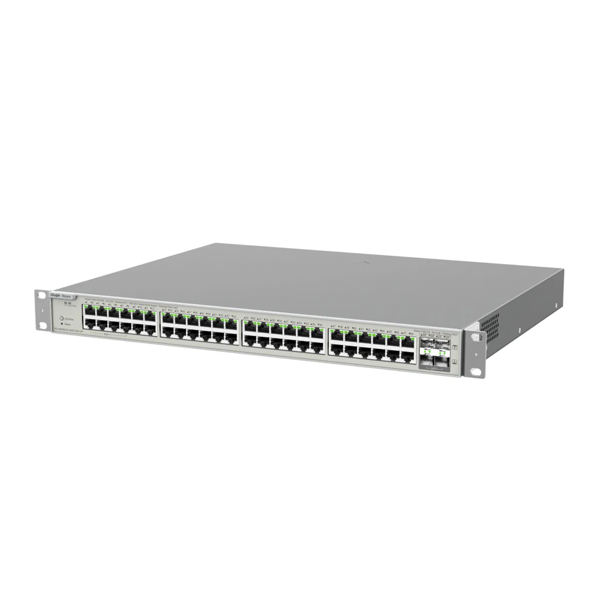 Reyee Switch Hi-PoE Cloud Capa 3 - 48 puertos PoE RJ45 Gigabit + 4 SFP+ 10Gb - 40 Puertos PoE+ (30W) + 8  Hi-PoE (90W) / 740W — imagen 4