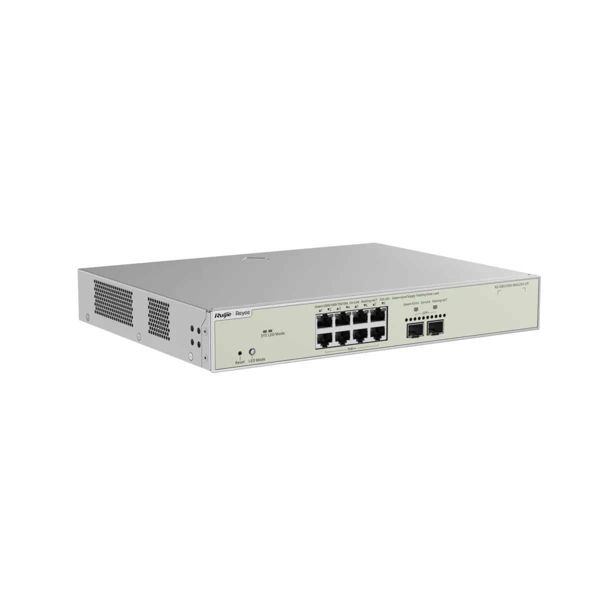 Reyee Switch Cloud Gestionable L3 - 8 puertos Hi-PoE RJ45 2.5G + 2 puertos SFP+ 10G — imagen 2