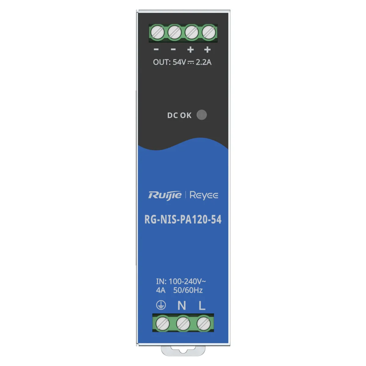 Fuente de alimentación Industrial Reyee - Salida DC 54 V 2,2A / 120 W - 2 salidas DC - 125x35x100mm - Montaje en carril DIN — imagen 2