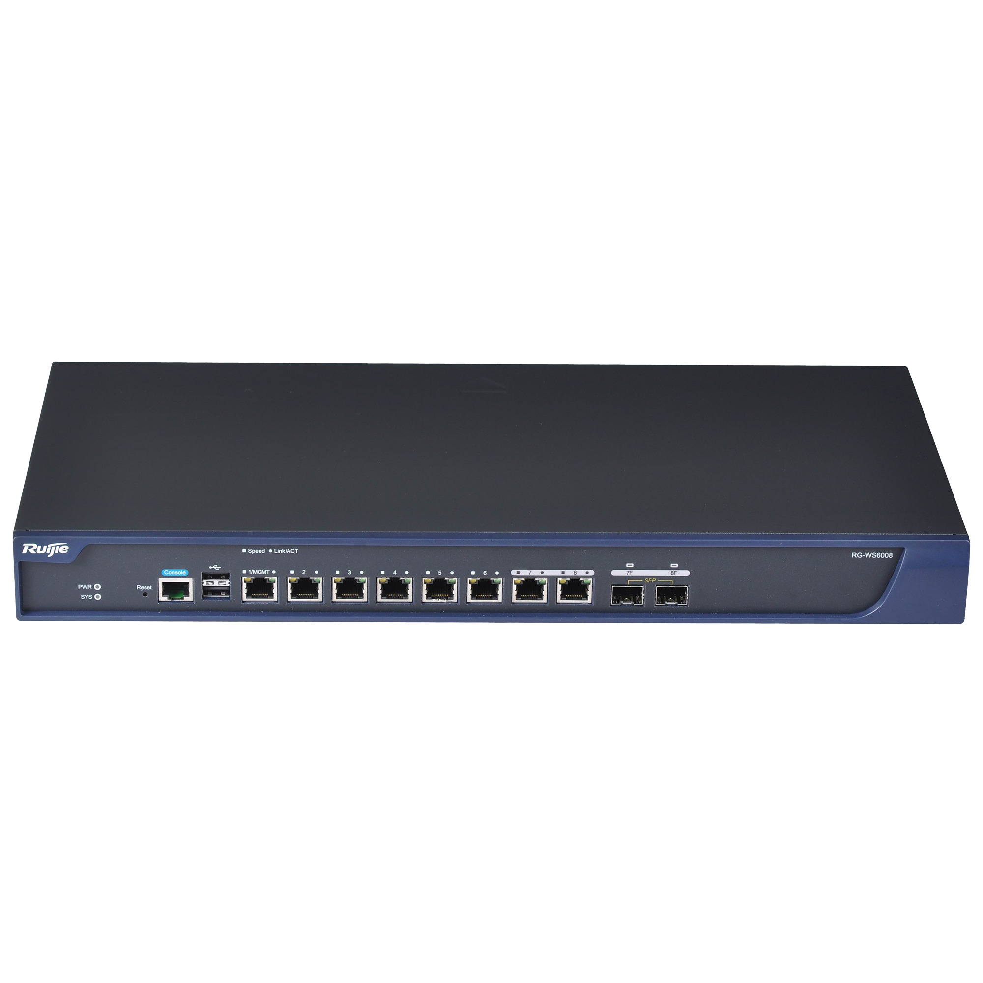 Ruijie Controladora Puntos de Acceso  - Compatible con APs Ruijie  - 6 Puertos Gigabit + 2 Puertos SFP Combo