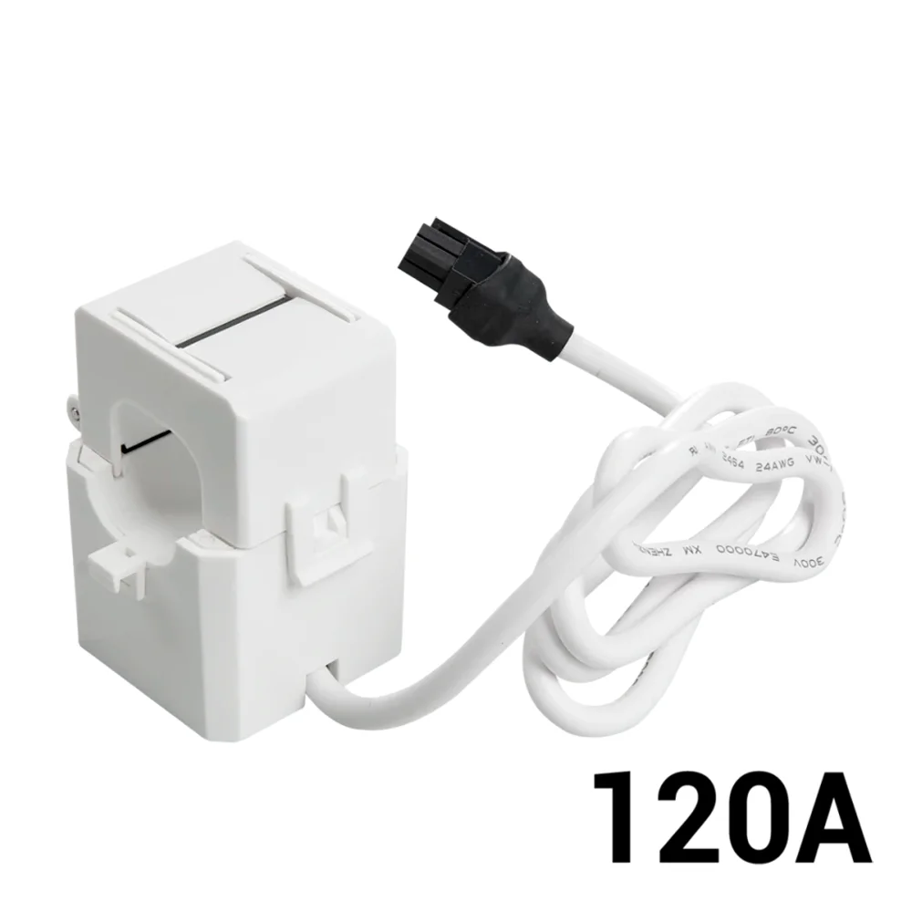 Shelly 120A  - Pinza de transformador de corriente - Medidor de consumo - Soporta 110-240 V - Compatible con Shelly EM - Compatible con Alexa y Google