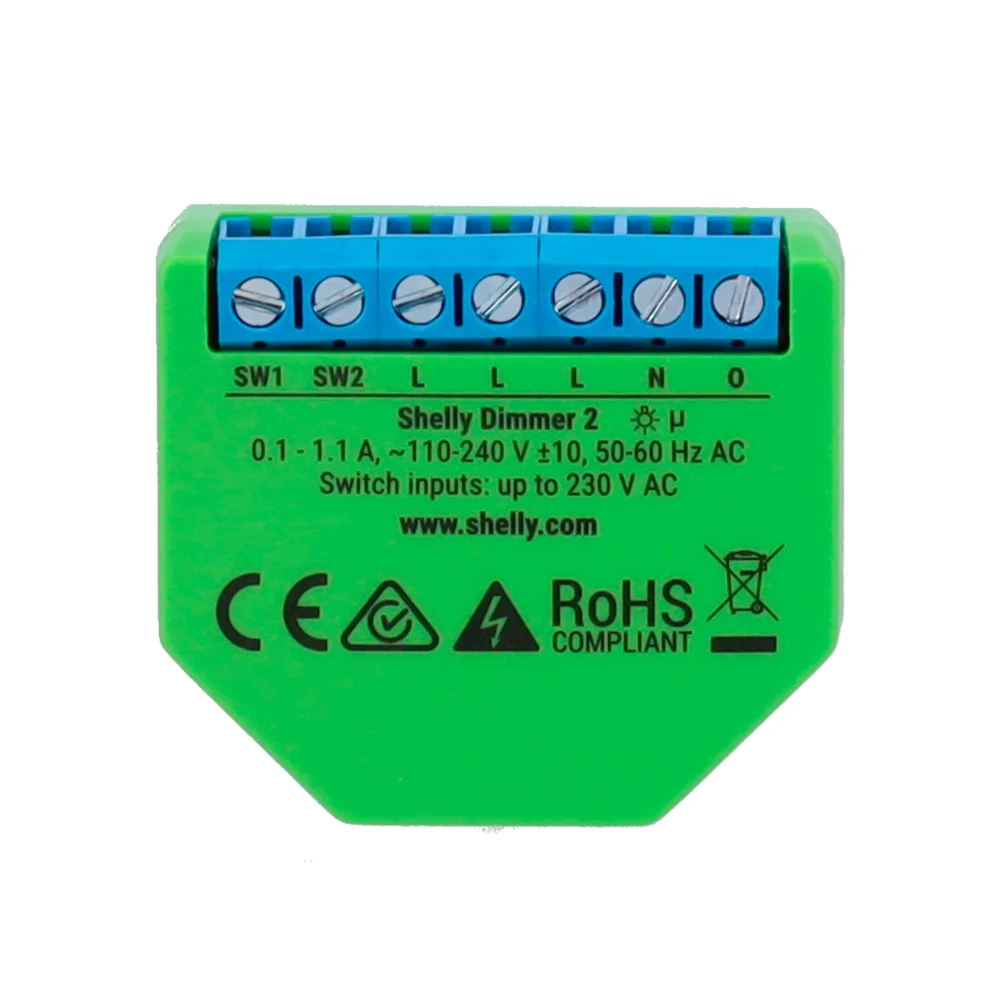 Shelly Dimmer 2 - WiFi 2.4 GHz IEEE802.11 b/g/n 