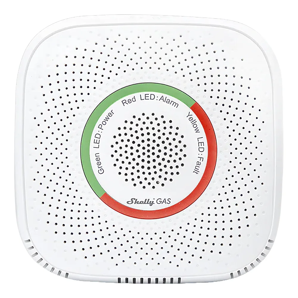 Shelly Gas CNG - WiFi 2.4 GHz IEEE802.11 b/g/n  - Detector de gas natural - Soporta 110-230 V - Altamente sensible - Compatible con Alexa y Google