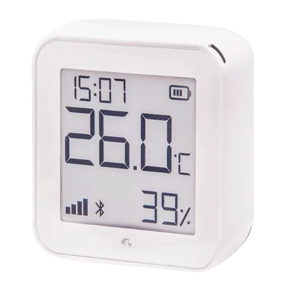 Shelly H&amp;T Gen 3 Blanco Mate - WiFi 2.4 GHz IEEE802.11 b/g/n / Bluetooth - Sensor H&amp;T - Pantalla de bajo consumo - Soporta 5V / 4 Pilas AA - Compatible con Alexa y Google
