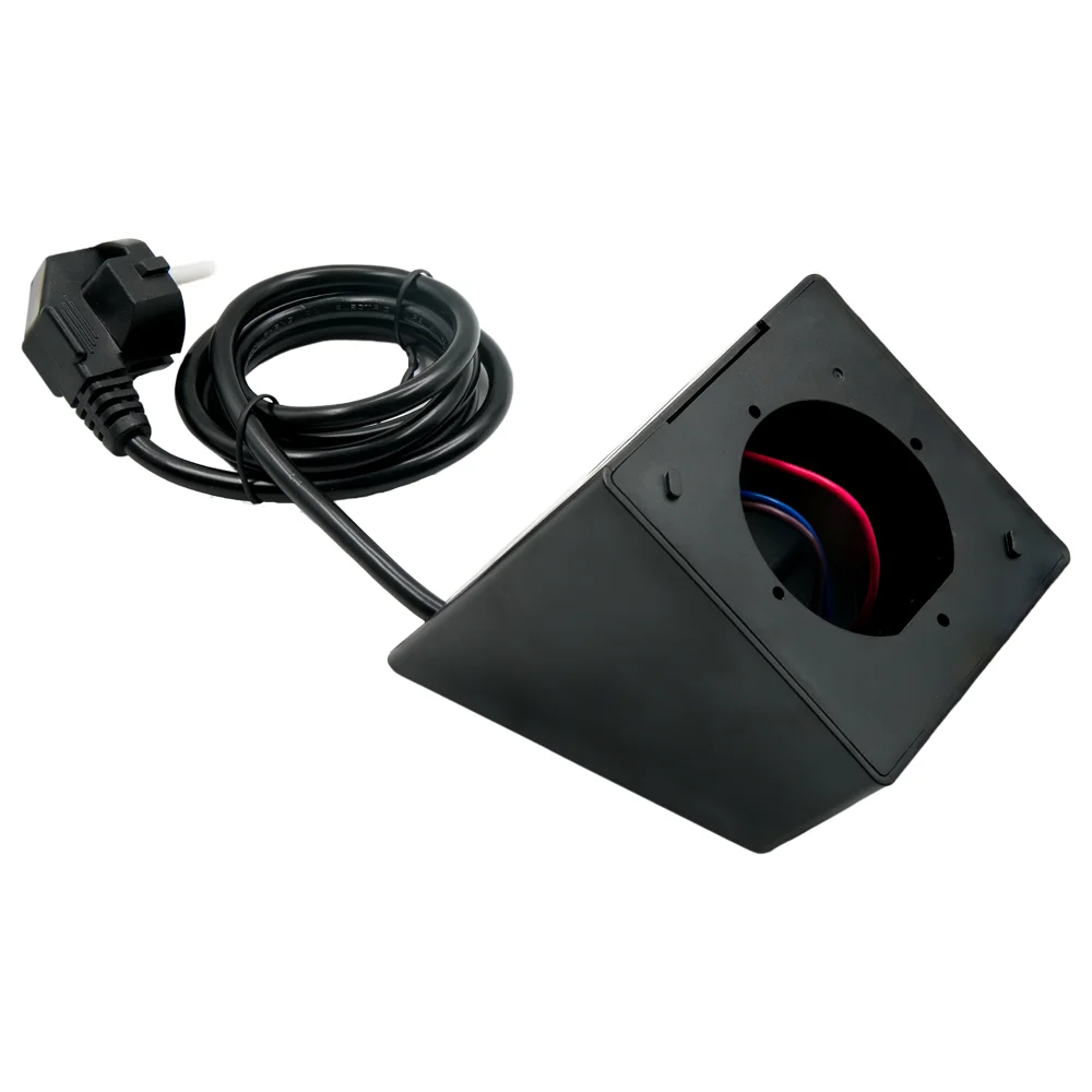 Shelly Wall Display Stand Black - Soporte de sobre mesa  - Compatibilidad con Shelly Wall Display / - EU Socket / USB Charger - Color Blanco