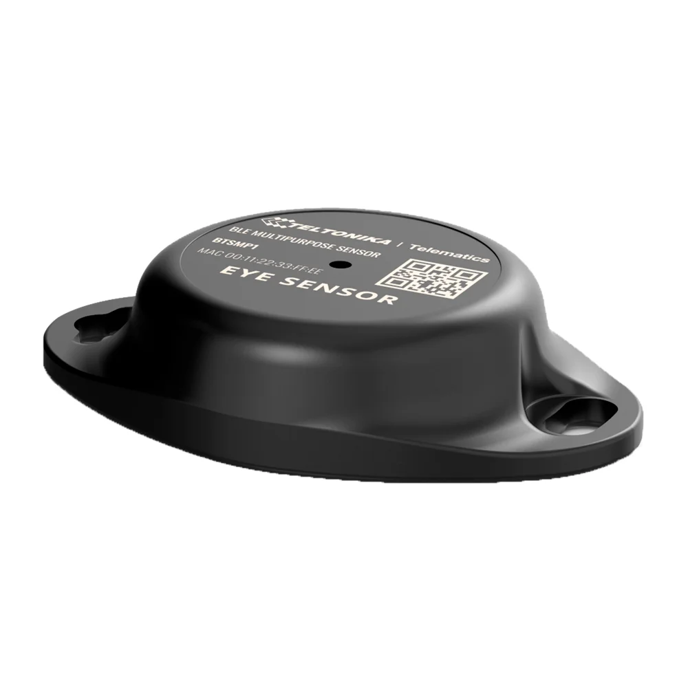 Baliza con sensores para activos - Temperatura, humedad, magnético y acelerómetro - Bluetooth 4.2 y 5.2 - Batería integrada de larga duración - Apto para exterior IP67 - App móvil EYE APP