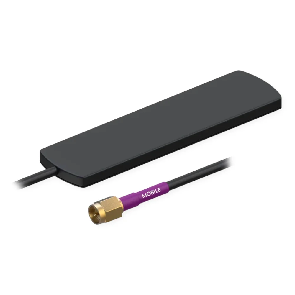 Teltonika - Antena 4G adesiva - Frecuencia 824-960 y 1710-2170MHz - Conector SMA Macho - Impedancia 50 ohmios - Cable RG174 3 metros de longitud